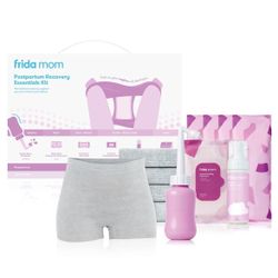 Frida Mom Postpartum Recovery Essentials Kit with Cooling Pads, Peri Bottle, Healing Foam and More