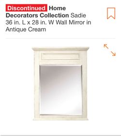 SADIE WALL MIRRORS IN ANTIQUE CREAM