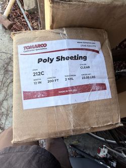 Poly Sheeting/ plastic/ visqueen