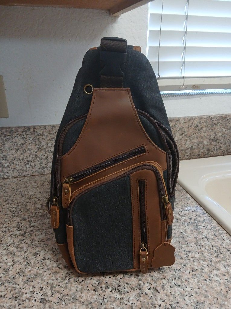 Water Resistant Canvas + Leather Hiking