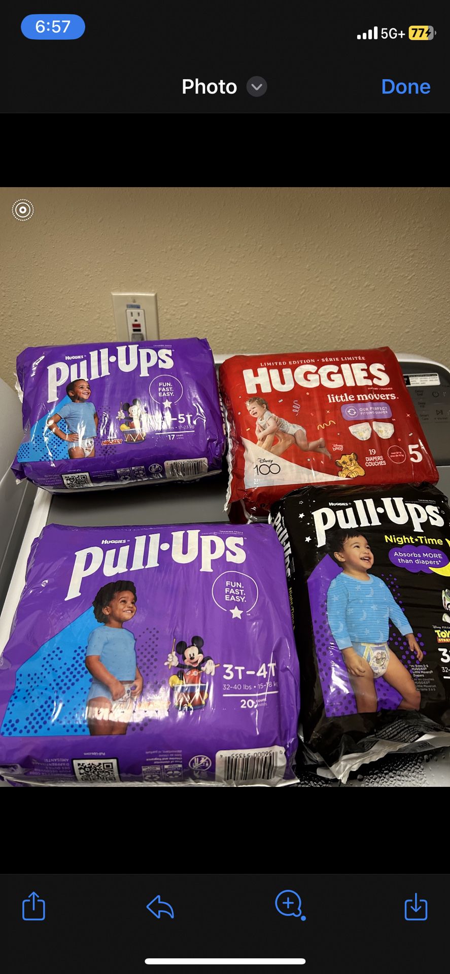 Pull Ups And Huggies $7 Each One 