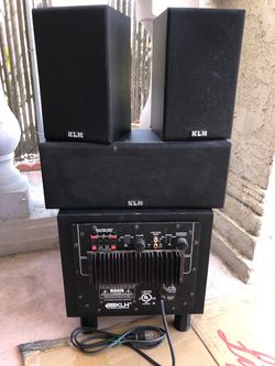 Klh home theater speakers sets.