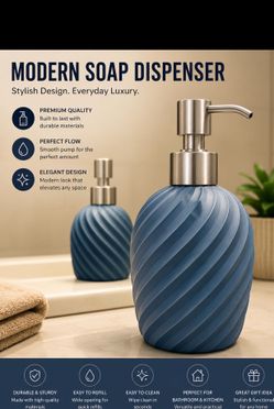 Modern Spiral Soap Dispenser – Bathroom & Kitchen Lotion Pump (3D Printed)