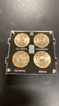 2026 México $20 pesos FIFA coins (4 pcs.)