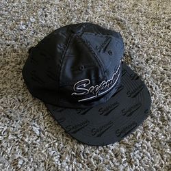 Supreme Jacquard Script 6-Panel Black