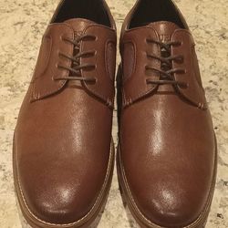 100% AUTHENTIC Men's Guess Oxford Brown Dress Shoes size 10.5 BRAND NEW $20