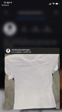 Blank shirts