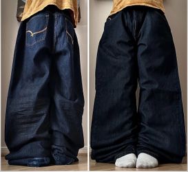 Vintage Ecko Unltd. Men's Blue and Navy Jeans Read Bio (need gone ASAP) 