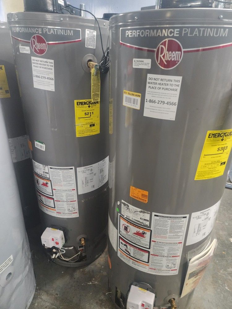 New Rheem Performance Platinum 40 Gal Water Heater