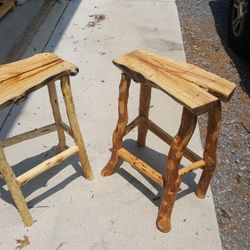 Wooden Log Stools