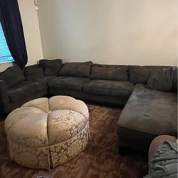 Grey Large Sectional Couch