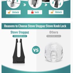 Stove Knob Lock - 6pk 