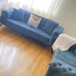 Teal Sofa Set