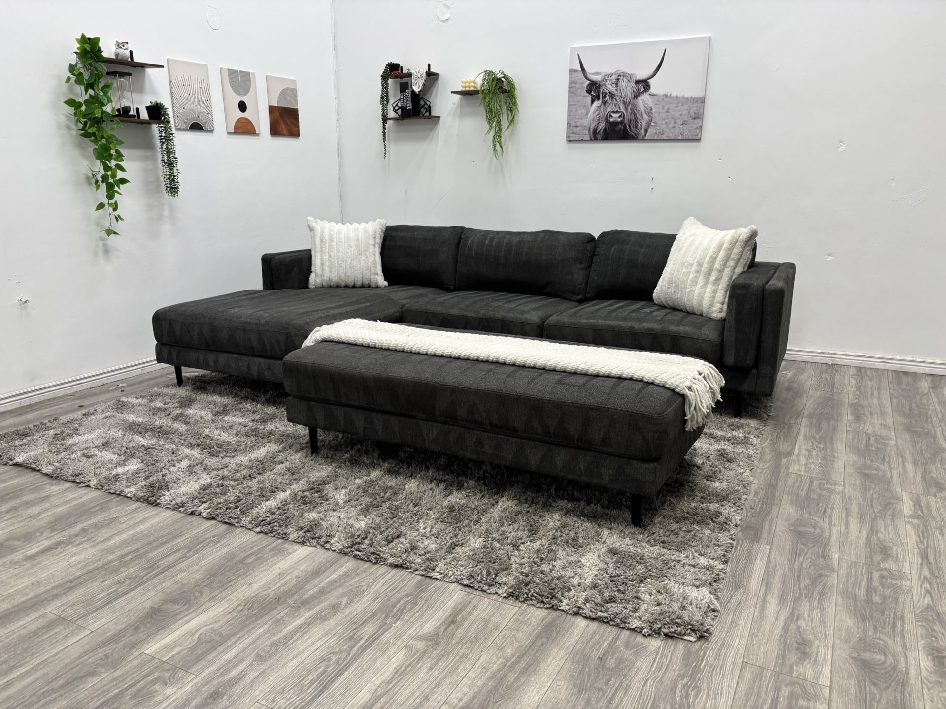 Gray Sectional Couch - Free Delivery