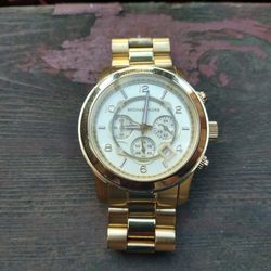  MICHAEL KORS Men's Blake Gold-Tone Stainless Steel Bracelet Watch 