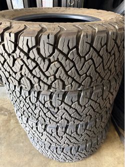 295/65r20 BFG KO3 34.5” tall Set of 4 All-Terrain Tires