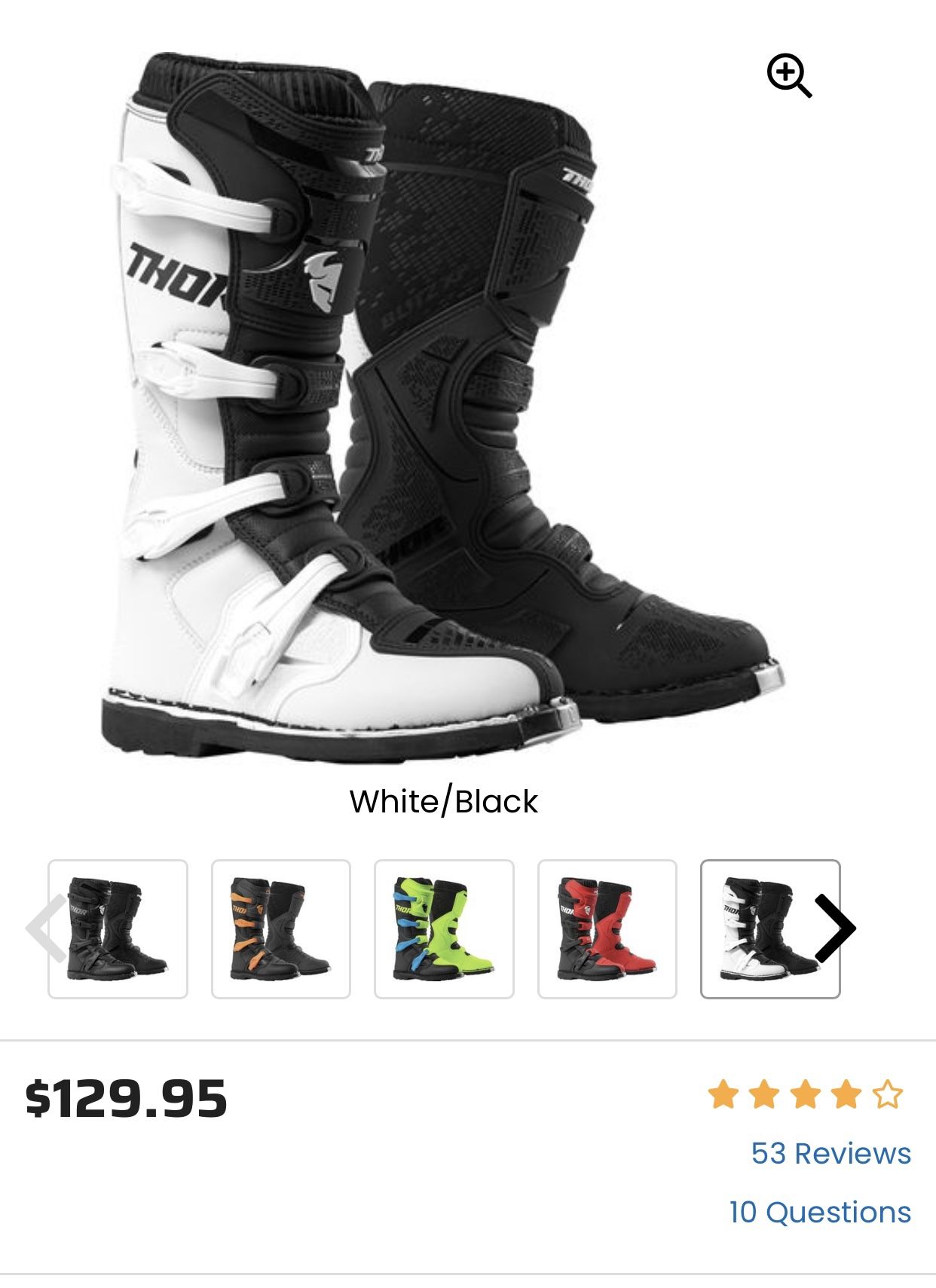 Thor dirtbike Boots , Rode In 2x Broken In Around Ankles