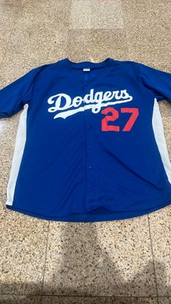 Matt Kemp Dodgers Blue State Farm Men Jersey XL. Used Good Condition.