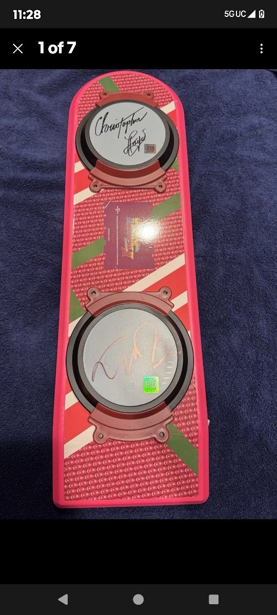 Back To The Future II Hoverboard Signed