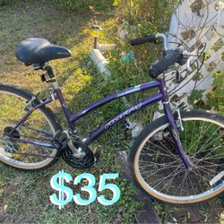 $35 Huffy Adult Bike size 26” purple