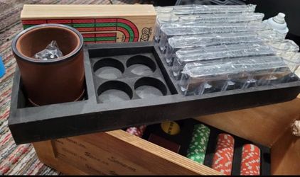 Snap On Tools 100th Anniversary Poker Set In Wooden Collectors Chest