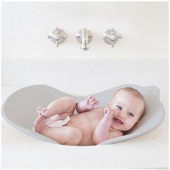 Puj Flyte - Compact Baby Bathtub - Infant, Newborn, 0-6 Months, in-Sink Baby Travel Bathtub, BPA Free, PVC Free