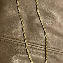 18in Gold Solid Rope Chain w/ 14k Stamp