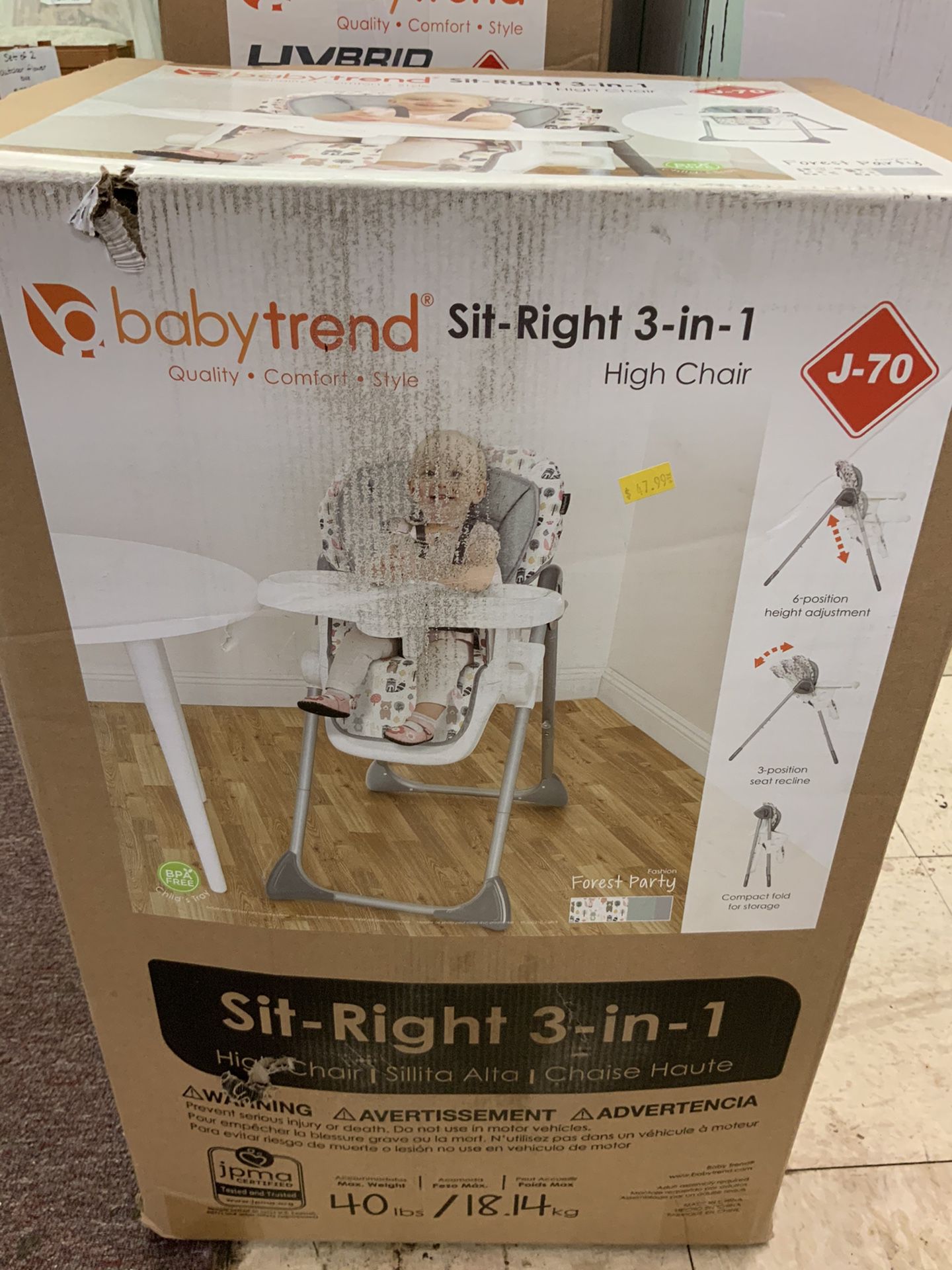 Baby Trend 3 In 1 High Chair