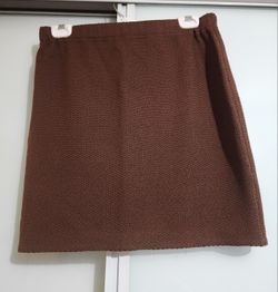 St. John Collection Sz 4 Brown Skirt EUC 