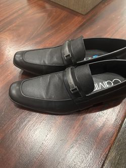 Men's Calvin Klein Brighton Black Dress Casual Slip On Loafer Shoes Size 10