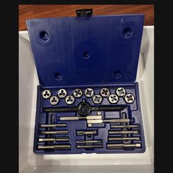 Irwin Hanson 24 Pc Tap & Die Set Fractional Hex