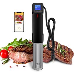 Inkbird WIFI Sous Vide Machine ISV-100W| 1000 Watts Sous-Vide Cooker Immersion Circulator with 14 Preset Recipes on APP and Thermal Immersion, Fast-He