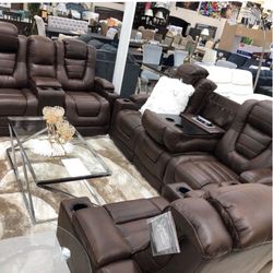 Power Reclining Sofa And Love Seat