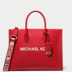 Red Large Michael Kors Hand Bag