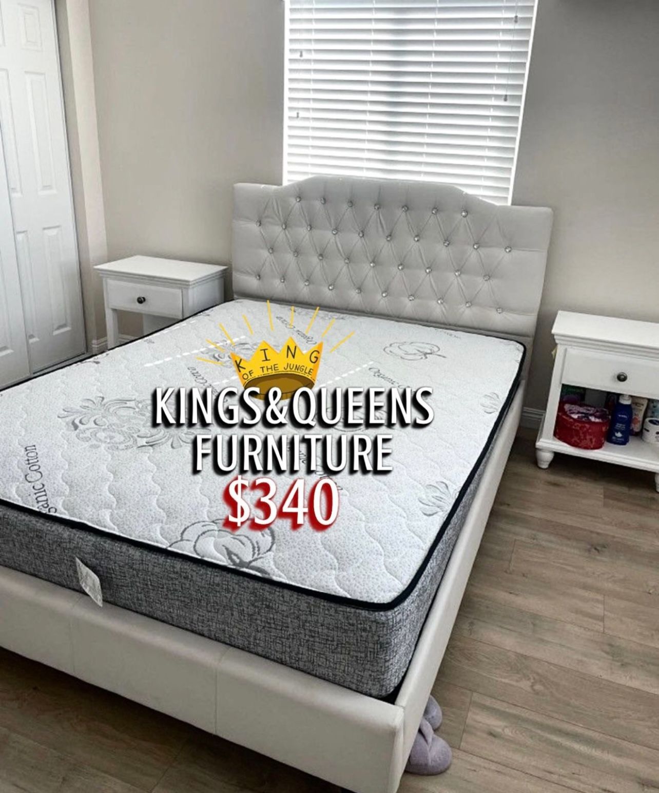  New Queen Bed Frame With Mattress 