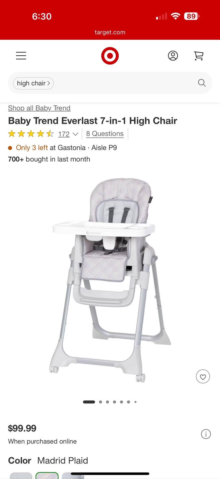 7-1 High chair