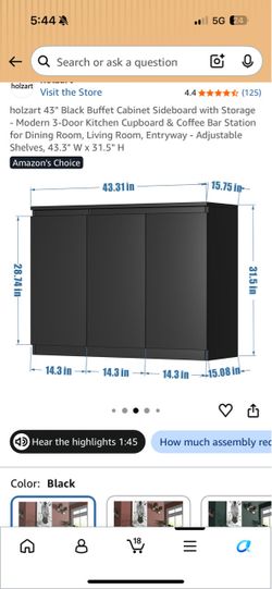 New cabinet in box