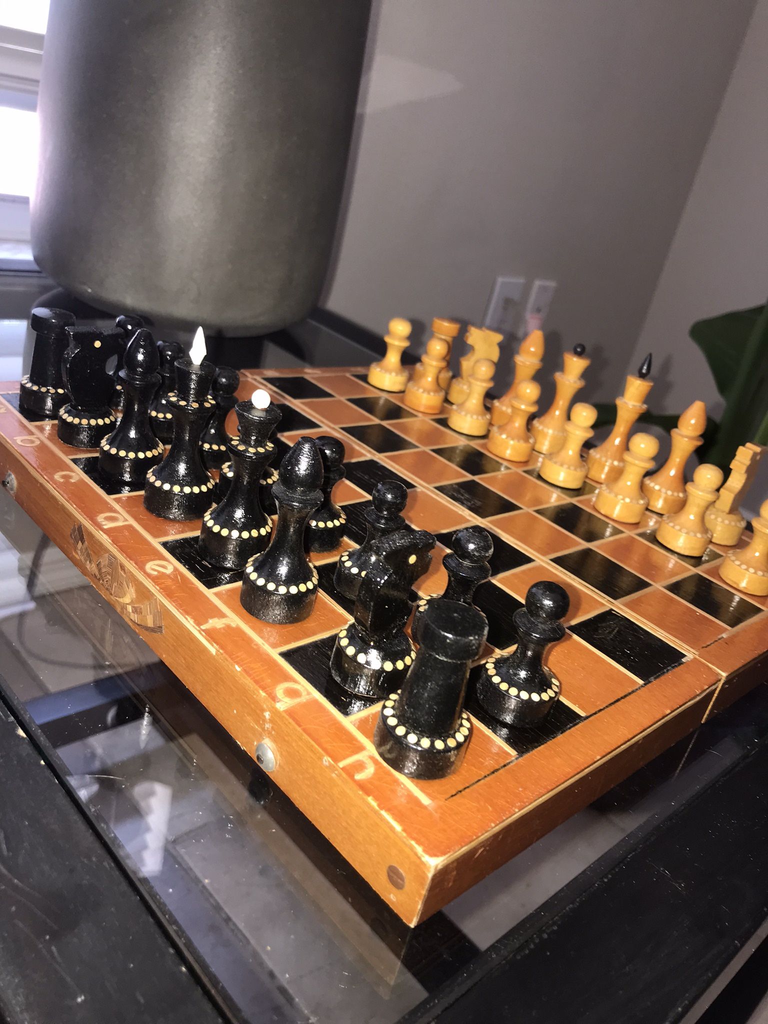 Antique Russian Soviet Chess Set