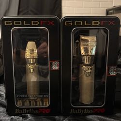Gold Babyliss Clippers and Trimmers