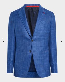 Isaia Men’s Textured Wool-Blend Blazer- New
