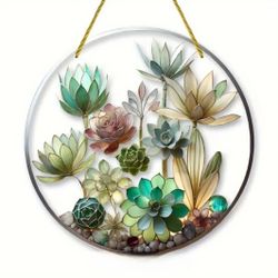 Vibrant Succulent Sun Catcher