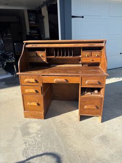 Vintage roll top desk