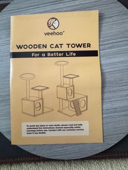 Veehoo Wooden Cat Tower