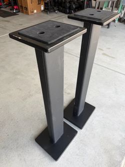 Pair of Real Wood Speaker Stands OBO