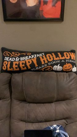 Sleepy Hollow Halloween Decorative Lumbar Pillow