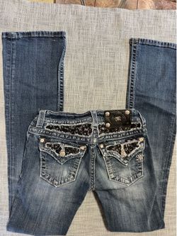 Miss me jeans size 24X32 boot cup