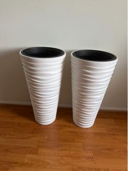 2 Wave City Planter - White Sale