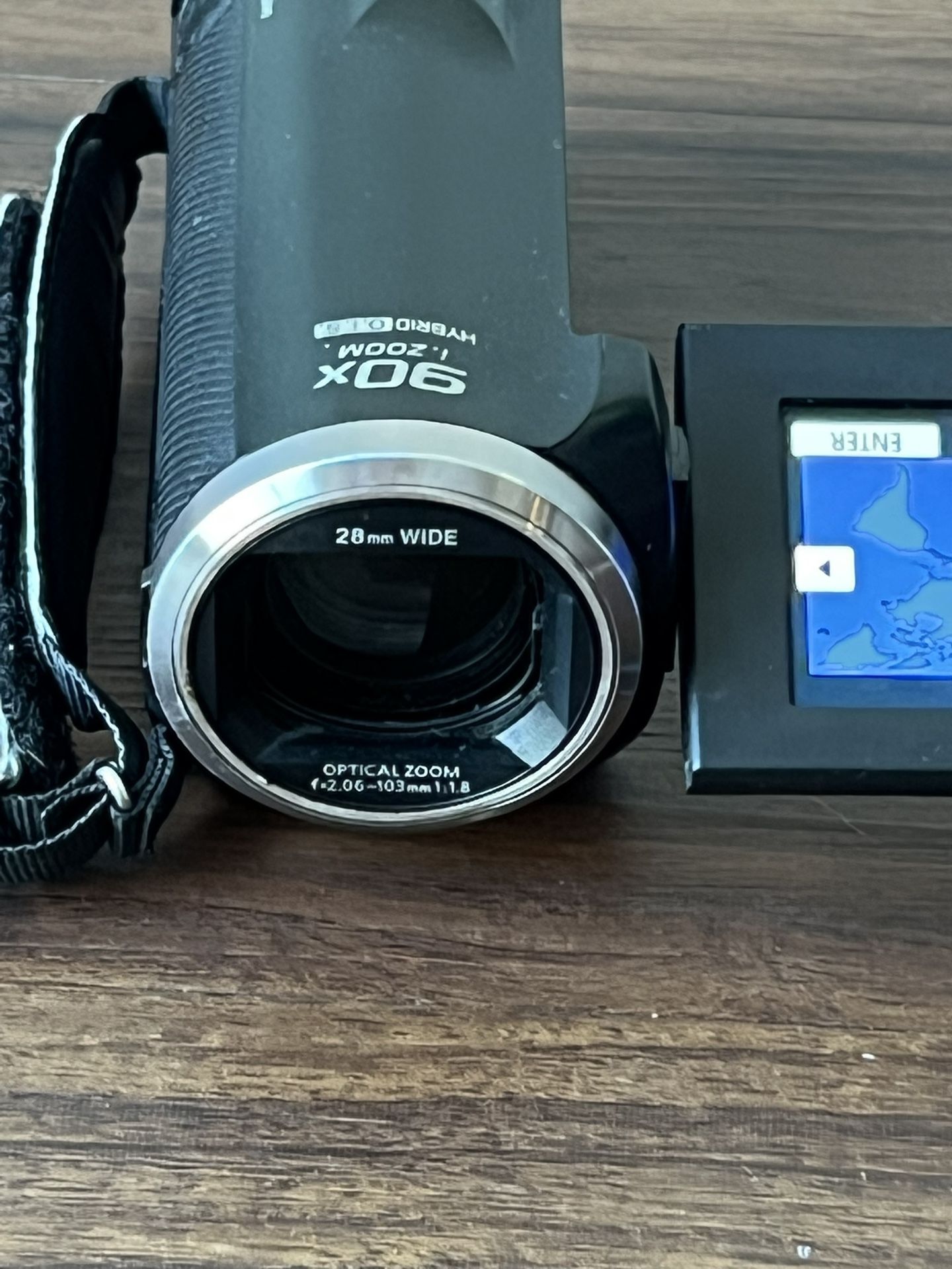 Panasonic HC-V180K Full HD Camcorder with 90x Intelligent Zoom + Charger