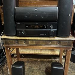 Yamaha And Boston Acoustic Surround System, AV Receiver And Speakers 