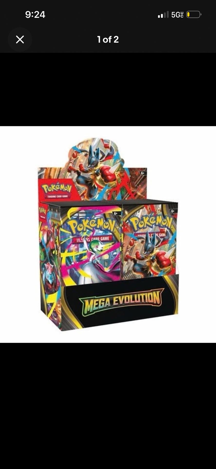 Pokémon TCG Mega Evolution Phantasmal Flames Booster Box 36 Packs Factory Sealed